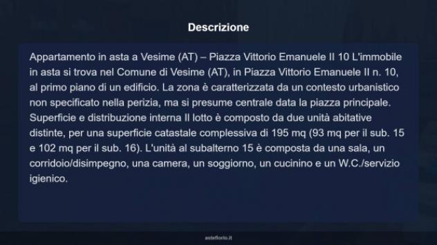 Immobile in asta di 195 m² con più di 5 locali in vendita a Vesime - Foto 10