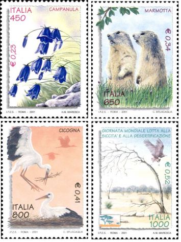 ITALIA francobolli serie: SALVAGUARDIA NATURA - Foto 6