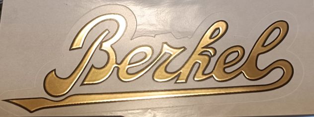 Scritta adesiva nobilitata in similoro per bilance Berkel
