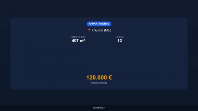 Immobile in asta di 407 m² con più di 5 locali e box auto in vendita a Capizzi - Foto 14