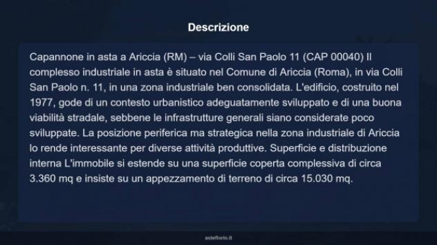 Immobile in asta di 3360 m² in vendita a Ariccia - Foto 8