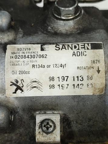 COMPRESSORE A/C PEUGEOT Boxer 4° Serie 9819711380 9819714280 4H03 diesel 2179 (11) - Foto 2