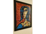 DIPINTO "MUJER CONFUSED " LUXURY ARTE FUORI MILANO COZZANI CONTEMPORANEA 80X60
