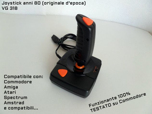 Joystick anni 80 " VG 318" per Commodore, Amiga, Atari. ( 9 PIN )