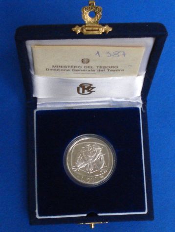 500 LIRE 1987 ARGENTO PROOF - LA FAMIGLIA -