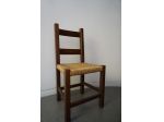 Set 10 Sedie Rustiche in Legno Massello e Paglia