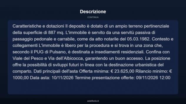 Immobile in asta di 15 m² in vendita a Pulsano - Foto 6