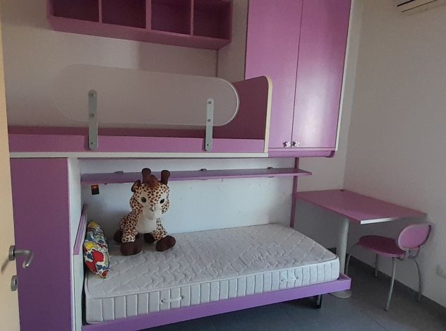 Cameretta a Ponte a Soppalco a doppio letto, letto sotto con ruote - Foto 6
