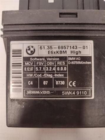 CENTRALINA ECU BMW Serie 5 E60 6135 6957143 diesel 2993 (0310) - Foto 2