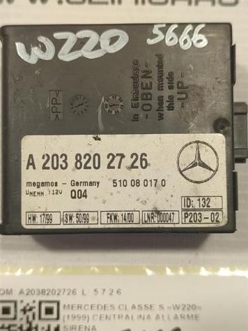CENTRALINA ALLARME MERCEDES Classe S W220 4° Serie A2038202726 (9905) - Foto 2