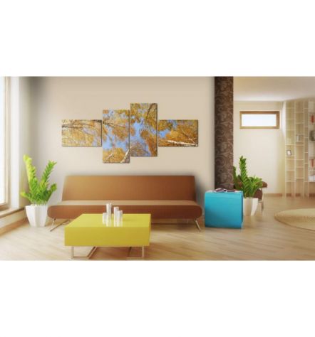 Quadro Alberi Gialli 100x45 E 200x90 ARREDALACASA - Foto 2