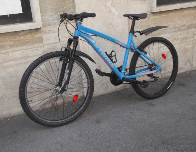 Bicicletta B'TWIN Rockrider 26-S, d'alluminio ... - Foto 6