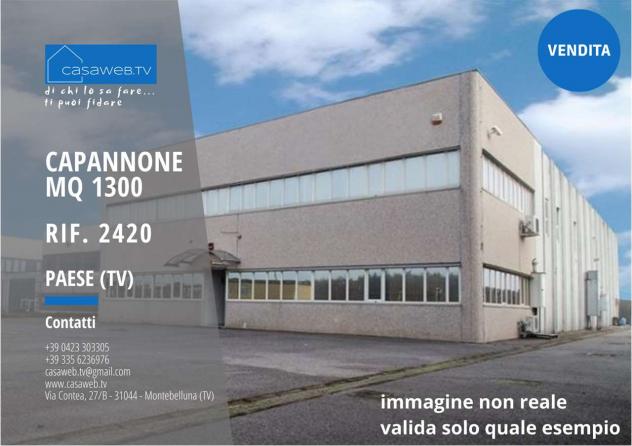 2420 - Capannone 1300 mq a Paese (TV) Rif. 2420