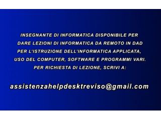 Lezioni personalizzate di informatica de remoto...