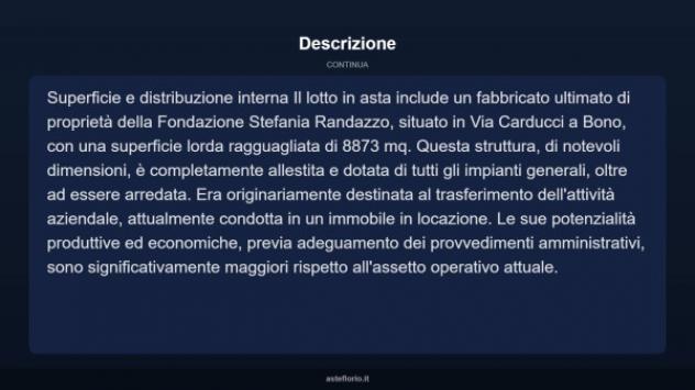 Immobile in asta di 8873 m² in vendita a Bono - Foto 6