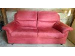 Divano due posti in velour bordeaux