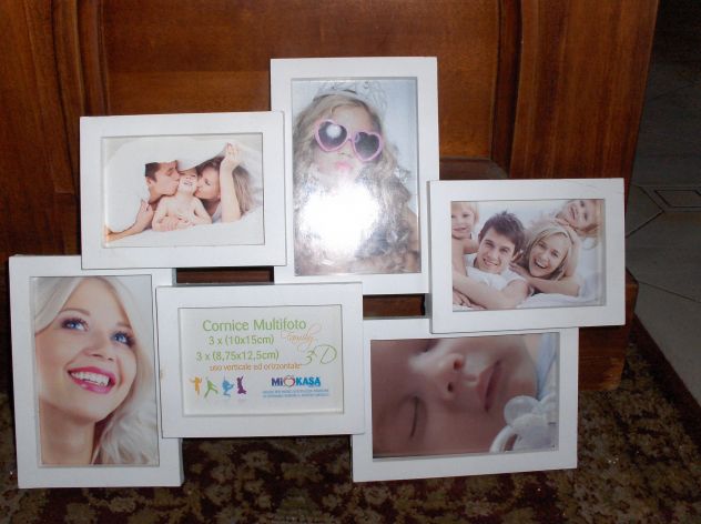 Portafoto Multlipo Cornice in Legno Vintage Italia - Foto 6