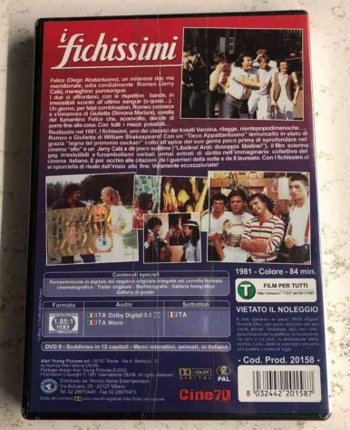 DVD Nuovo e Sigillato I Fichissimi con Diego Abatantuono e Jerry Cala, 1981 - Foto 2