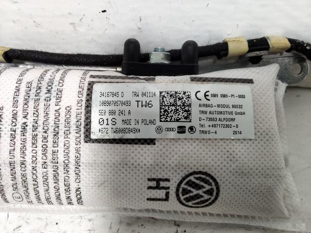 AIRBAG SEDILE SINISTRO SKODA Octavia S.Wagon 5° Serie (5E5) 5E0880241A (1620) - Foto 4