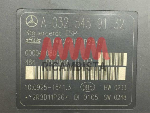 A0325459132 Mercedes CLK centralina gruppo pompa ABS - Foto 2