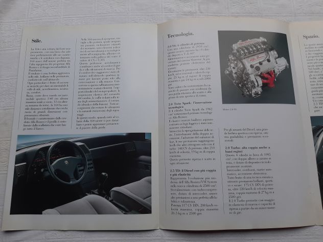 ALFA ROMEO 164 PRIMA SERIE  DEPLIANT ORIGINALE - Foto 5