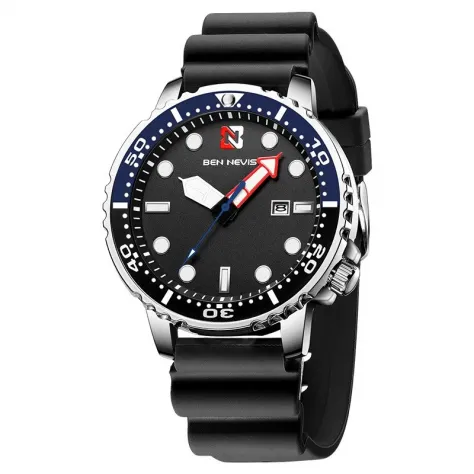Orologio Sportivo Impermeabile Uomo Silicone Quarzo Calendario - Foto 6