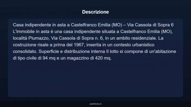 Immobile in asta di 94 m² in vendita a Castelfranco Emilia - Foto 4