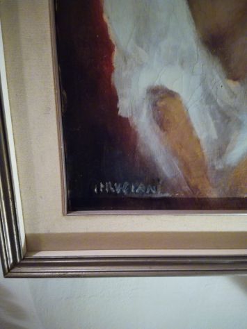 Tela con cornice in legno argentata- Luciani - Foto 2