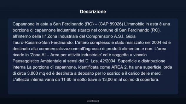 Immobile in asta di 3800 m² in vendita a San Ferdinando - Foto 4