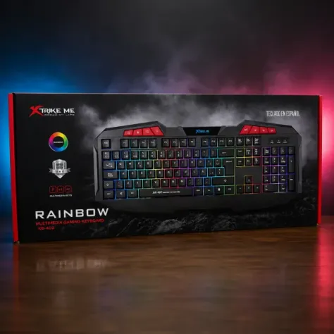 XTRIKE ME KB-402 Tastiera Gaming USB Rainbow RGB – Nuova - Foto 7
