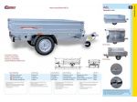 Rimorchio 750Kg Cresci A6L 2x1.5Mt 4 sponde apribile