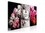 Quadro Con La Regina Di Fiori Cm. 120x60 - ARREDALACASA