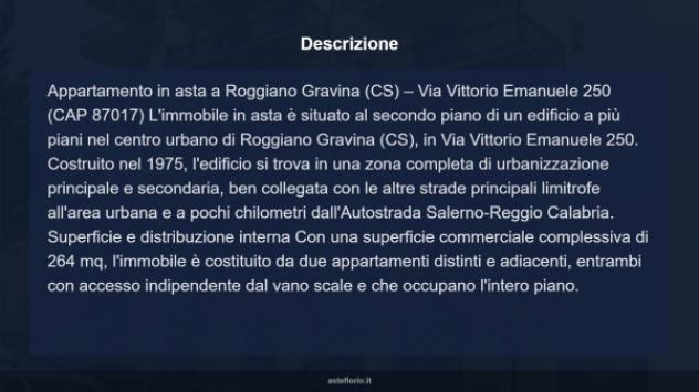 Immobile in asta di 264 m² con più di 5 locali in vendita a Roggiano Gravina - Foto 17