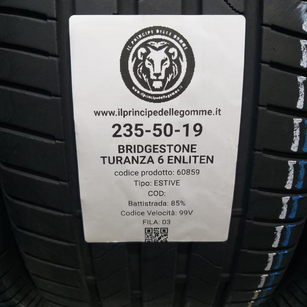 4 GOMME 235 50 19 BRIDGESTONE A60859 - Foto 2