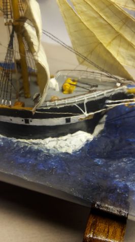 Modello nave scuola Palinuro nave in bottiglia. - Foto 5