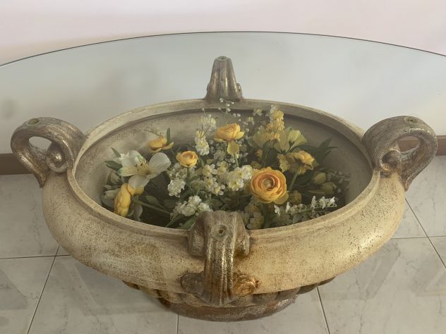 Tavolino da salotto, hotel, con base decorativa in stile classico. - Foto 2