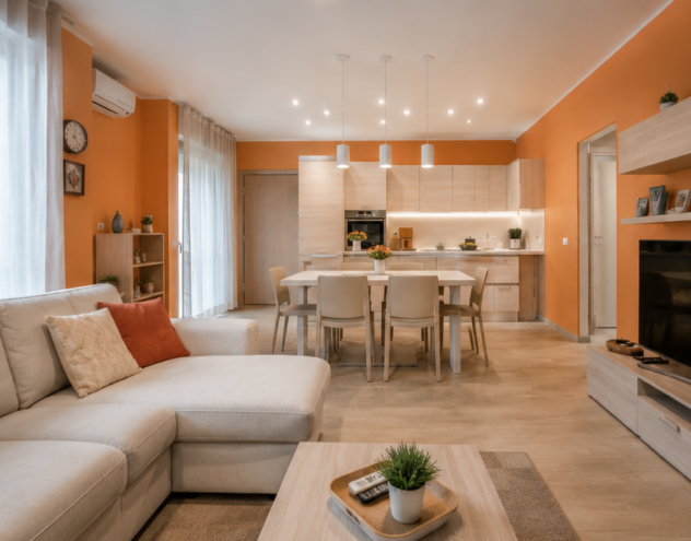 CORSO REGIO PARCO DECOROSO TRILOCALE FINEMENTE ARREDATO