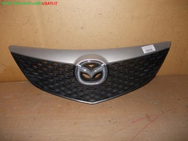 GRIGLIA (verniciata, Arancione Passion, fino al 08/2006) ARGENTO MAZDA 3 (BK)  Carrozzeria  Lamierati esterni  Paraurti  Griglia radiat MAZDA - 3 - 01
