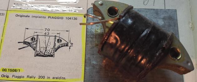 Bobina Alimentazione SG 00 1508/1 Vespa Rally 200