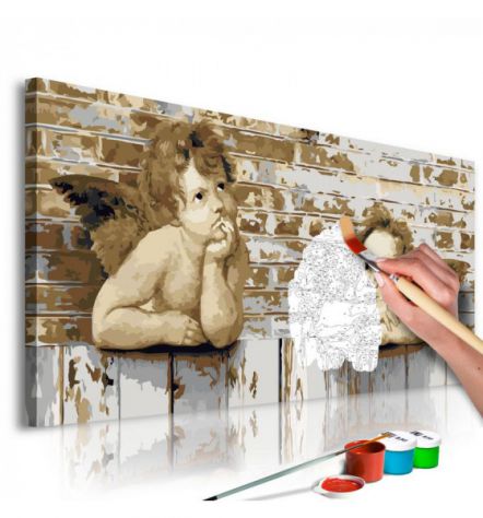 Quadro Fai Da Te 80x40 Cm. Angeli N. 2 ARREDALACASA Spedizione Gratis