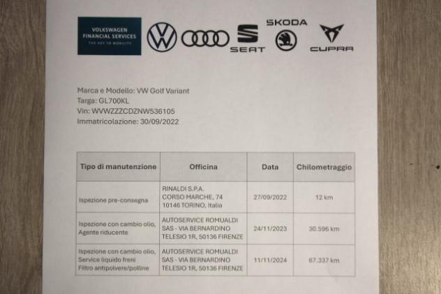 VOLKSWAGEN Golf Variant 2.0 TDI SCR Life rif. 23992633 - Foto 9
