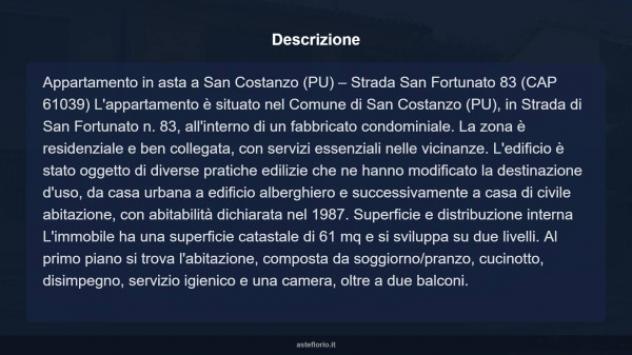 Immobile in asta di 61 m² in vendita a San Costanzo - Foto 15