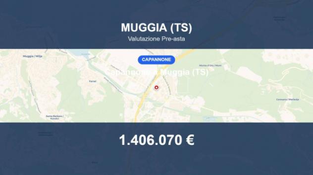 Immobile in asta di 1582 m² in vendita a Muggia