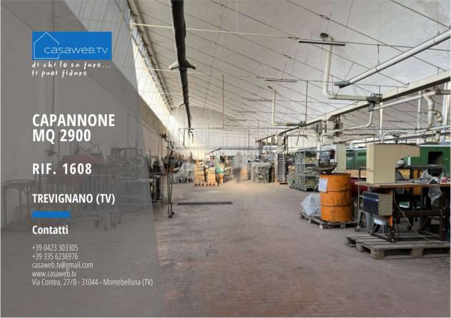 1608 - Capannone 2800 mq Trevignano (TV) Rif. 1608