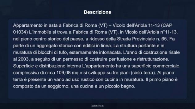 Immobile in asta di 109 m² con più di 5 locali in vendita a Fabrica di Roma - Foto 10