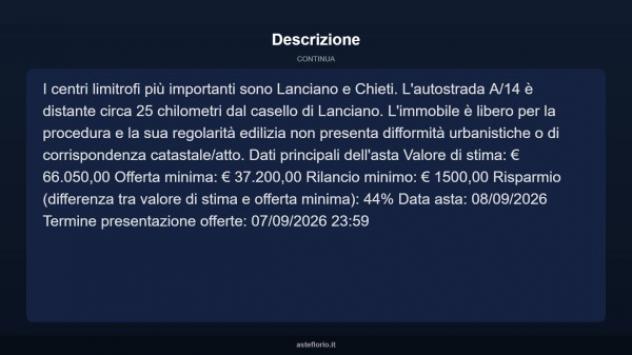 Immobile in asta di 201 m² con più di 5 locali in vendita a Guardiagrele - Foto 13