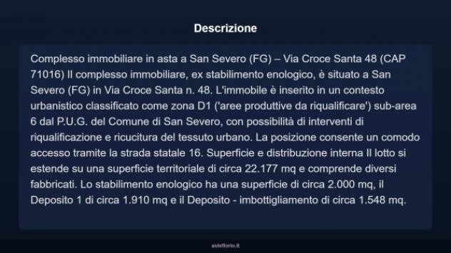 Immobile in asta di 22180 m² in vendita a San Severo - Foto 5