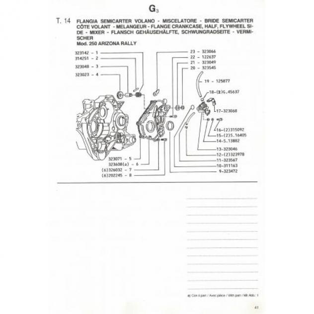 Catalogo ricambi Gilera Arizona Rally 250 - Foto 2