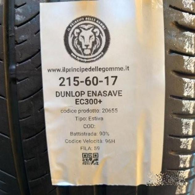 4 gomme 215 60 17 dunlop a20655 - Foto 2