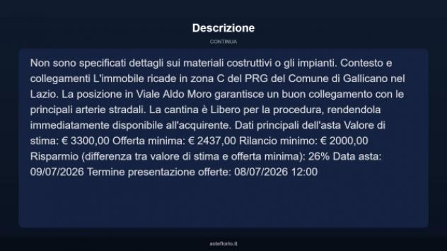 Immobile in asta di 6 m² in vendita a Gallicano nel Lazio - Foto 5